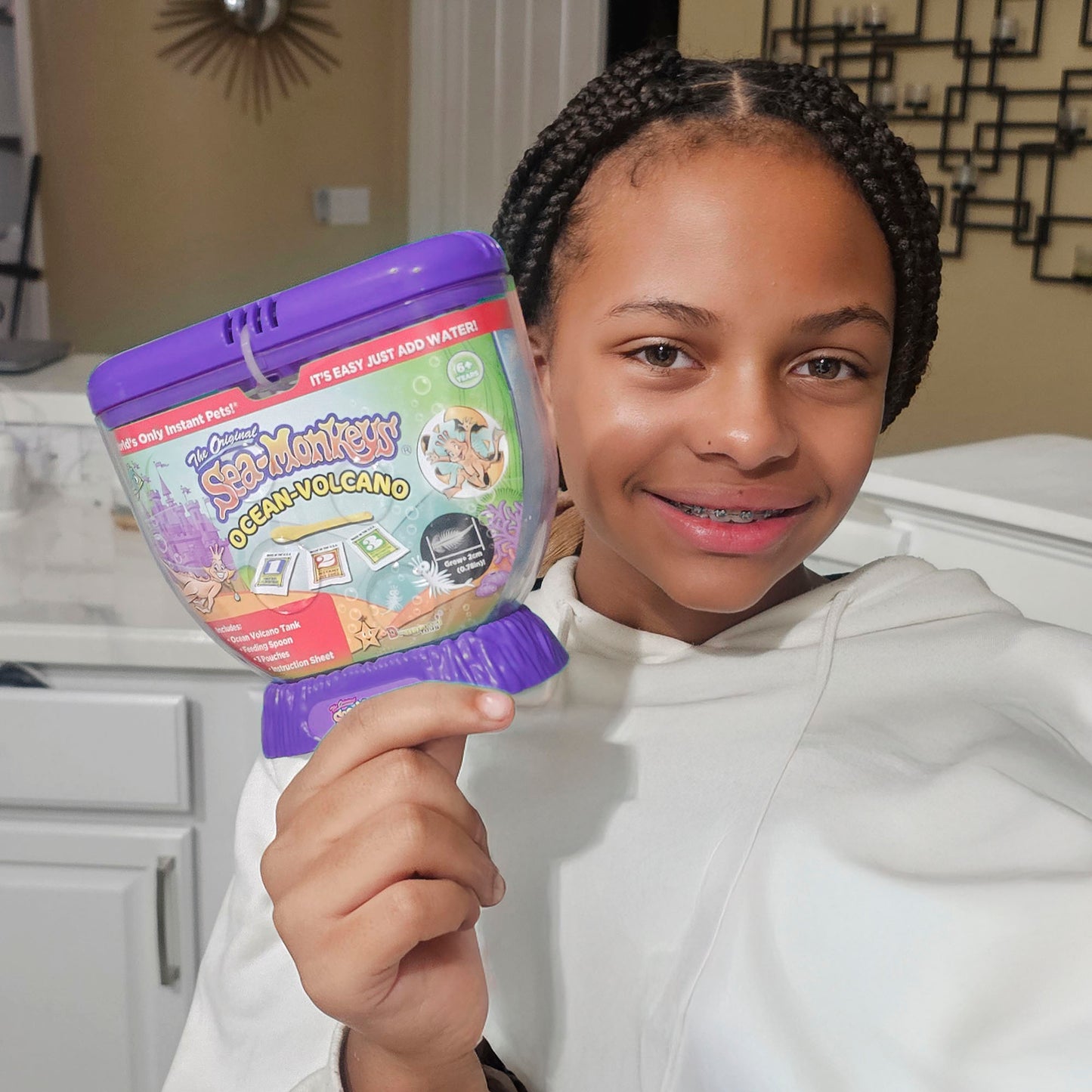 Sea-Monkeys® Ocean Volcano - World's Only Instant Pets® - Assorted Colors - Ages 6+ (Pack of 1)