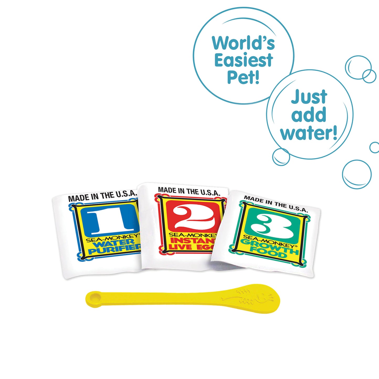 1-Gallon Sea-Monkey Pouch Package World's Only Instant Pet Toy - Ages 6+  Brine Shrimp Aquarium Kit