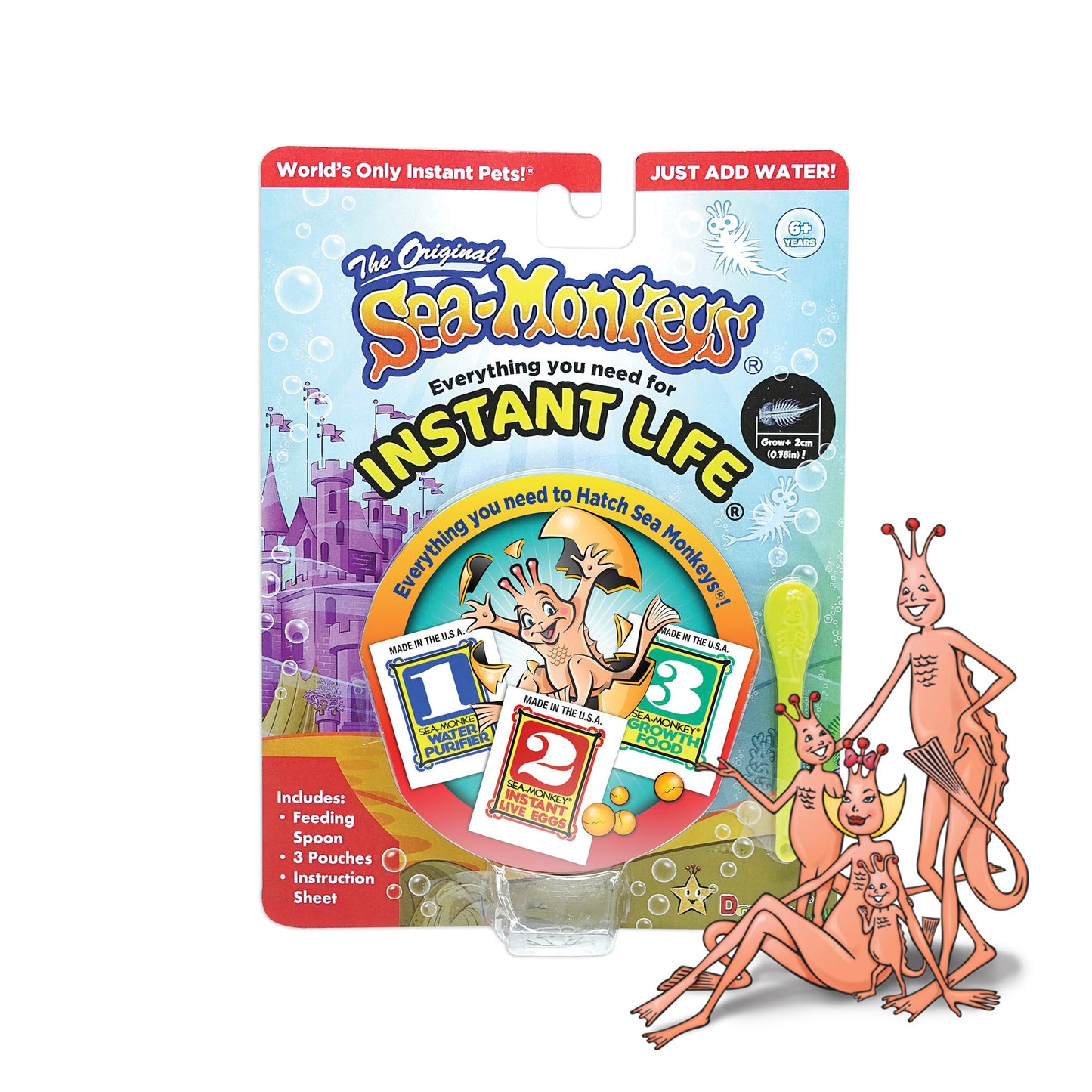 1-Gallon Sea-Monkey Pouch Package World's Only Instant Pet Toy - Ages 6+  Brine Shrimp Aquarium Kit