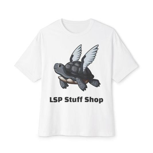 Flying Turtle Unisex Oversized Tee | Fun Graphic T-Shirt, Quirky Casual Wear, Gift for Animal Lovers, Summer Fashion, Unique Style
