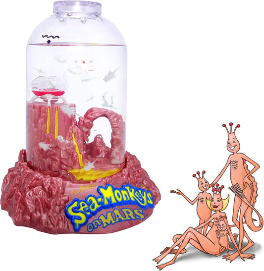 Sea-Monkeys® On Mars - World's Only Instant Pets® - Ages 6+ (Pack of 1) Black Eye Brine Shrimp Aquarium